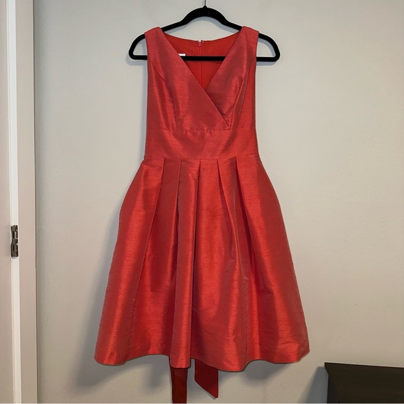 Alfred Sung - D666 V Neck Short Bridesmaid Dress - Picture 3 of 6